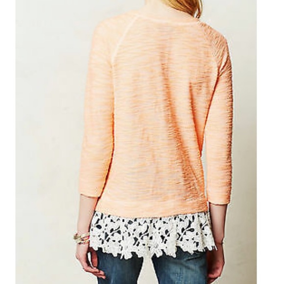 ANTHROPOLOGIE Sunday in Brooklyn Ruffled Citrus Pullover - Picture 2 of 10